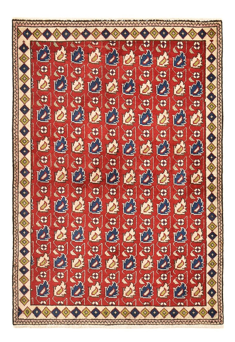 Alfombra persa - Tabriz - 140 x 96 cm - rojo