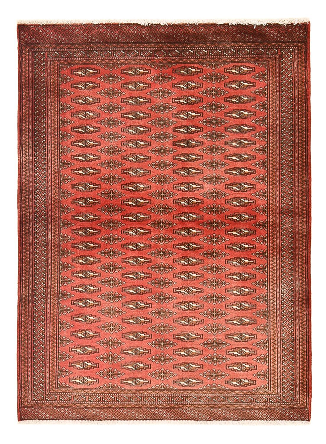 Alfombra Turkaman - 140 x 104 cm - rojo