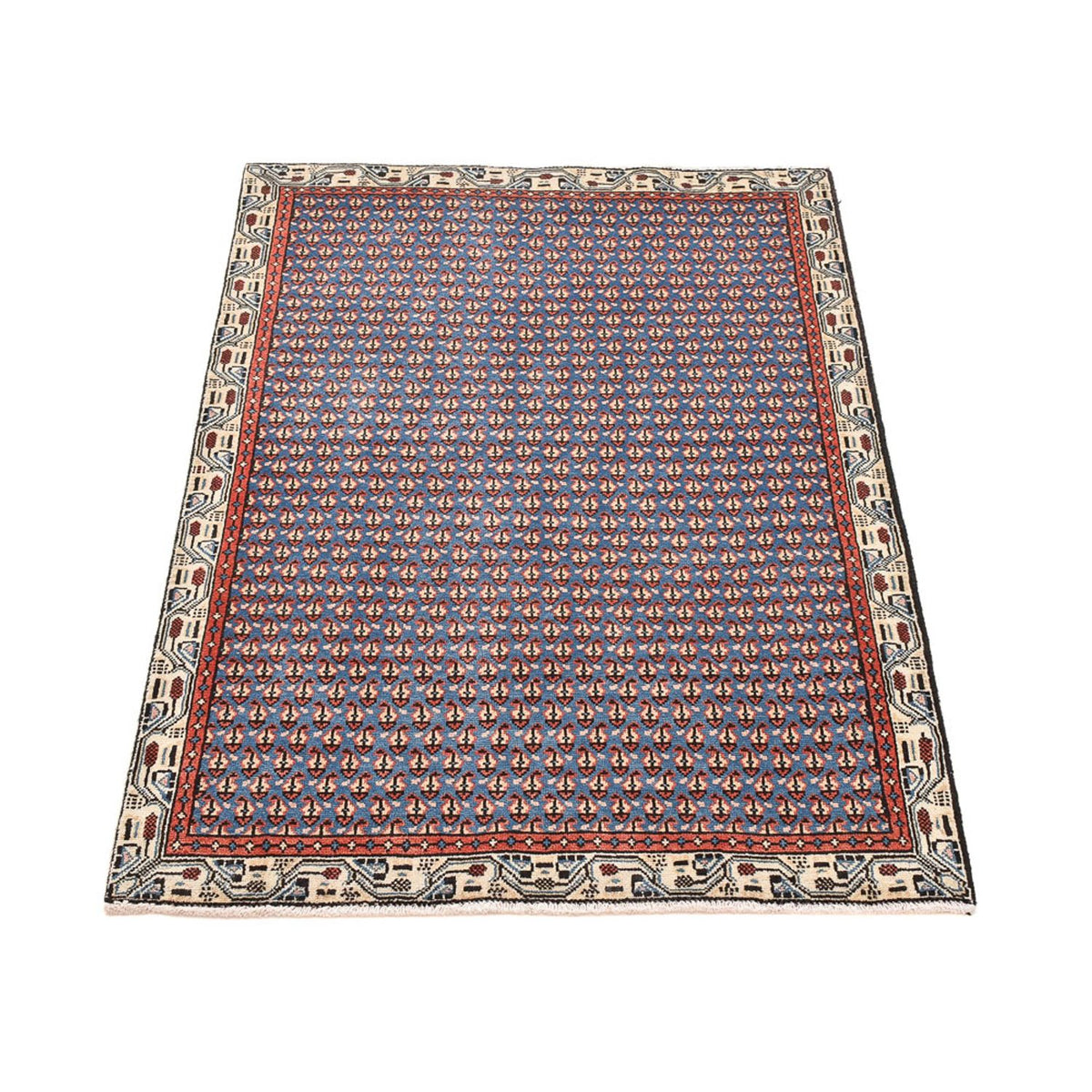 Alfombra persa - Mir - 145 x 94 cm - azul marino