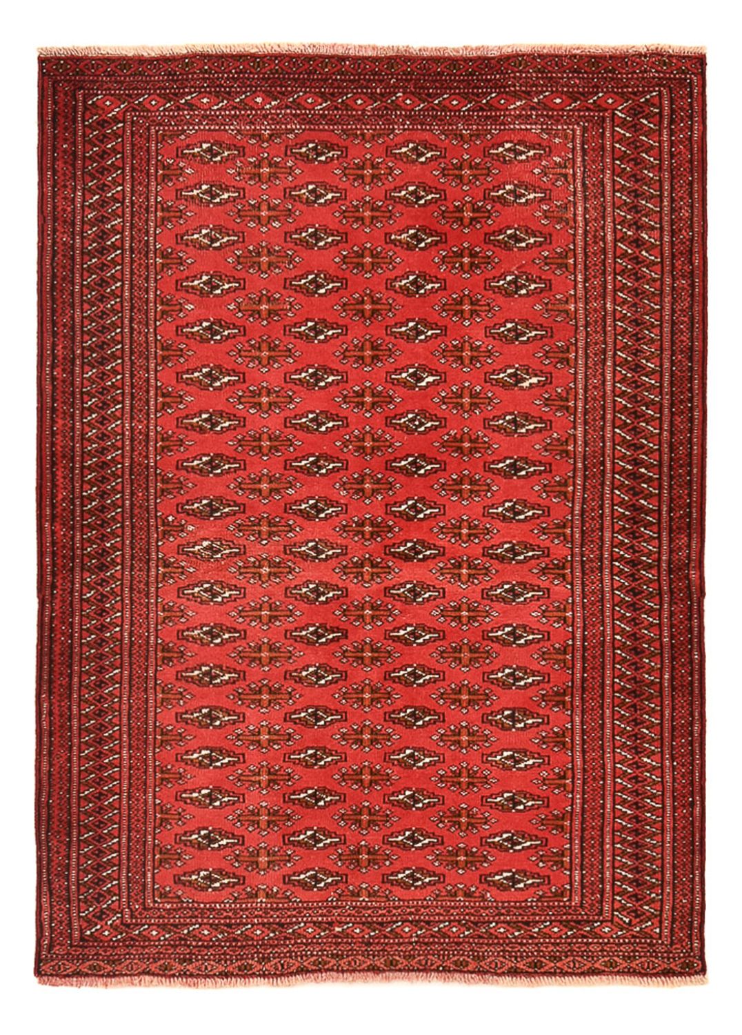 Alfombra Turkaman - 138 x 98 cm - rojo