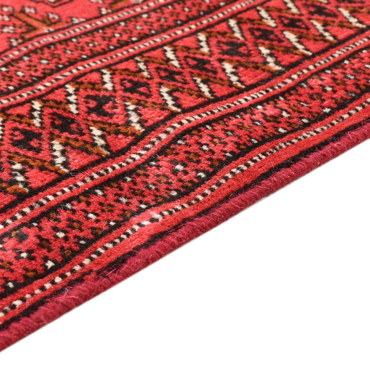 Alfombra Turkaman - 138 x 98 cm - rojo