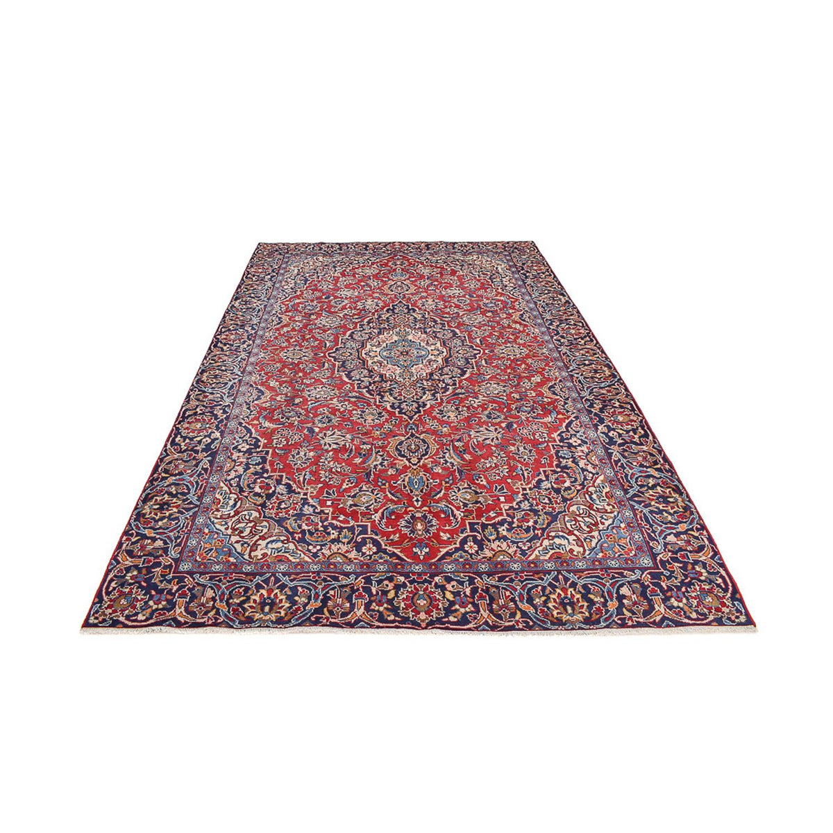 Alfombra persa - Keshan - 343 x 219 cm - rojo