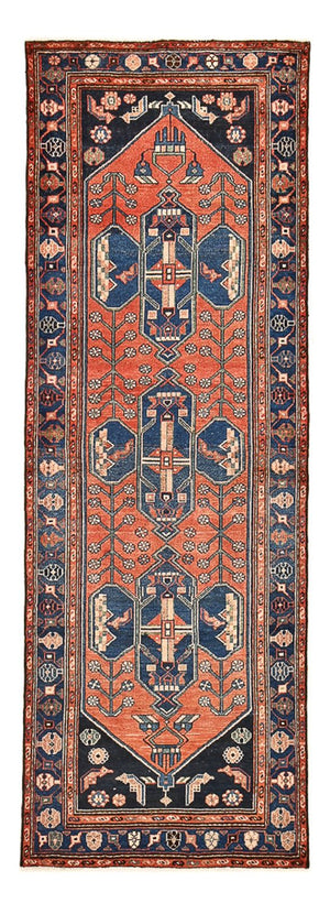 Alfombra de pasillo Alfombra persa - Nómada - 292 x 102 cm - rojo claro