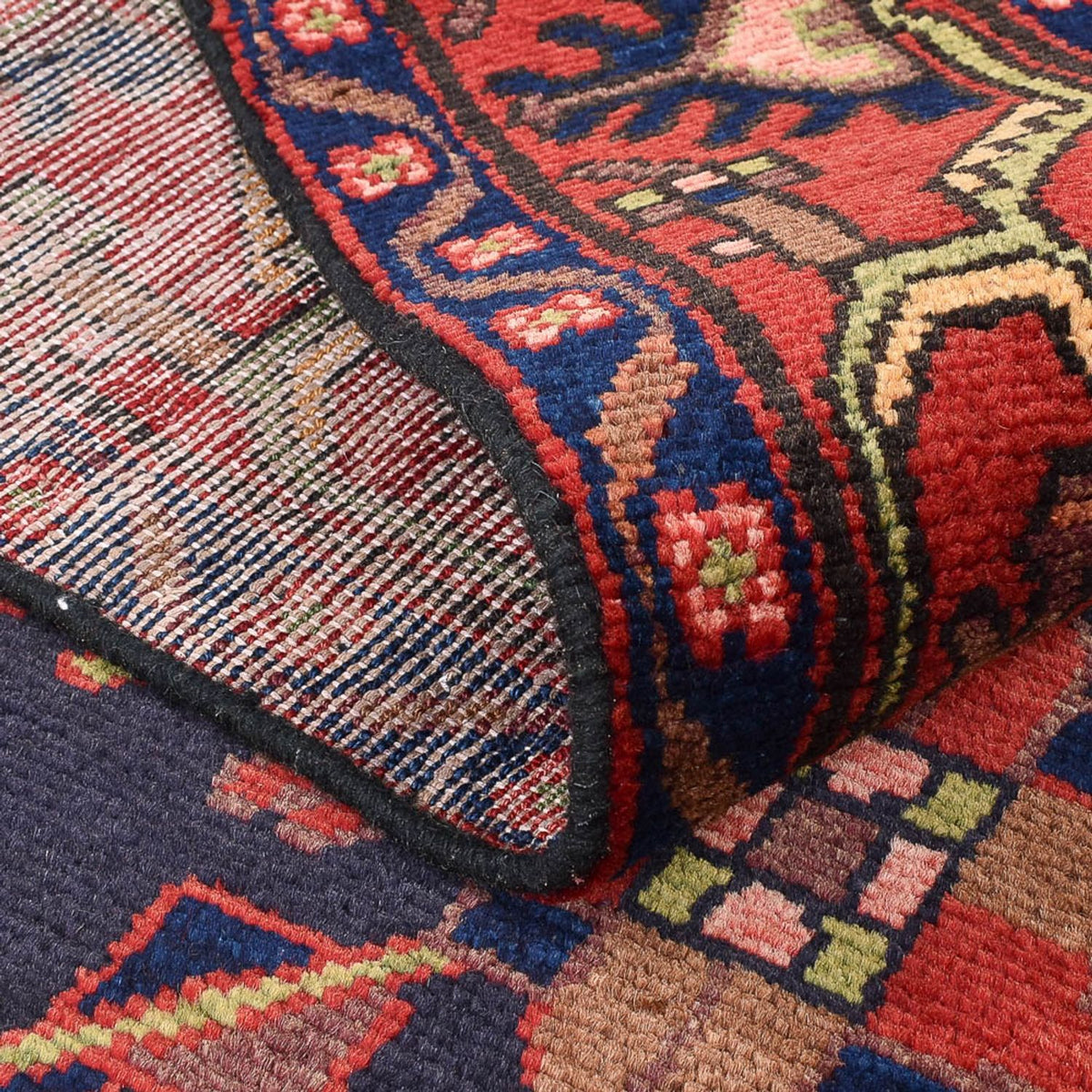 Alfombra persa - Nómada - 205 x 131 cm - multicolor