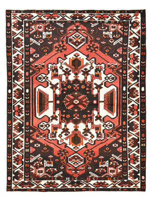 Alfombra persa - Nómada - 218 x 165 cm - multicolor