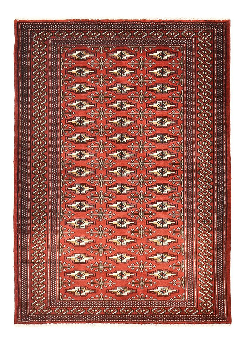 Alfombra Turkaman - 133 x 95 cm - rojo