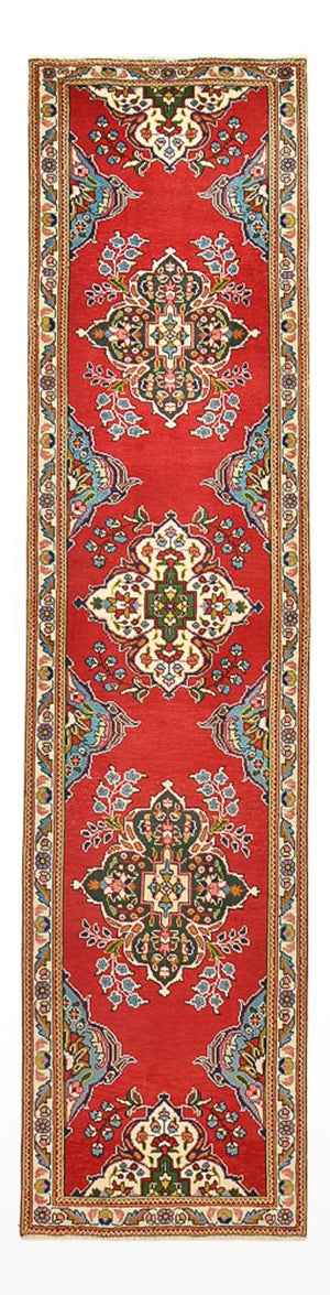 Alfombra de pasillo Alfombra persa - Tabriz - 341 x 85 cm - rojo