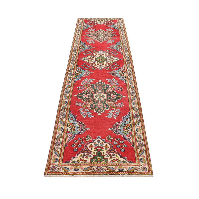 Alfombra de pasillo Alfombra persa - Tabriz - 341 x 85 cm - rojo