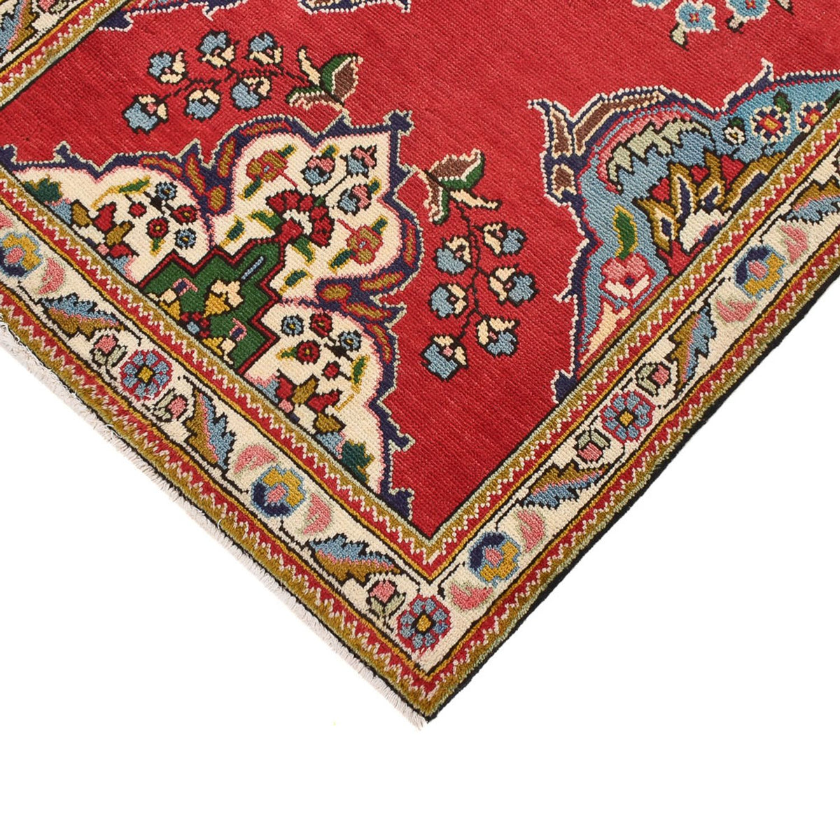 Alfombra de pasillo Alfombra persa - Tabriz - 343 x 80 cm - rojo