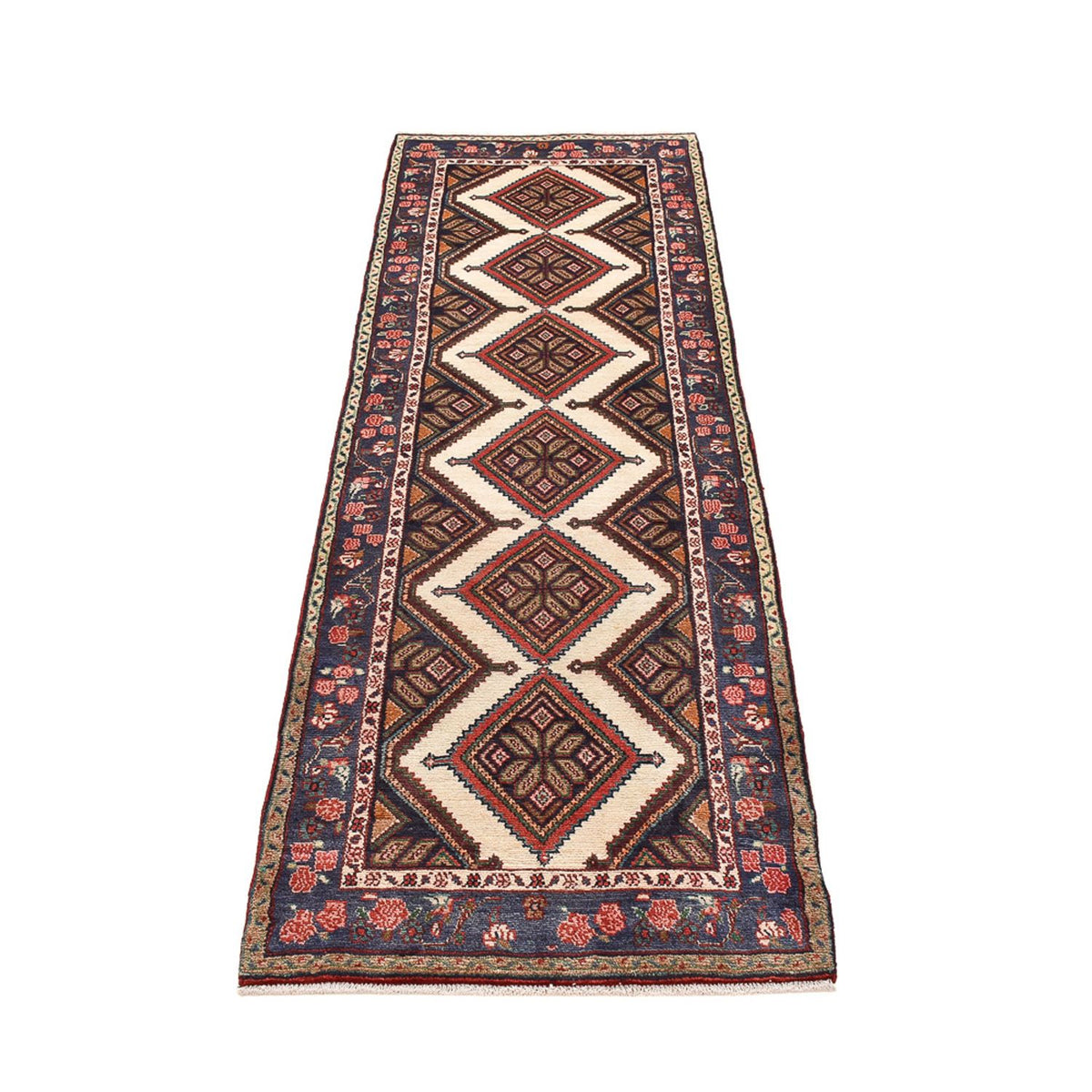 Alfombra de pasillo Alfombra persa - Nómada - 275 x 86 cm - beige oscuro