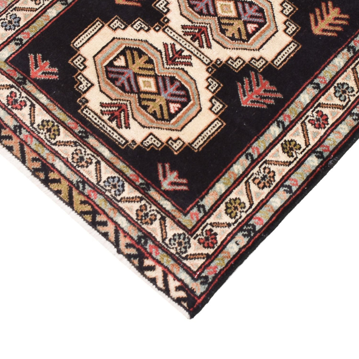 Alfombra de pasillo Alfombra Turkaman - 187 x 63 cm - azul oscuro