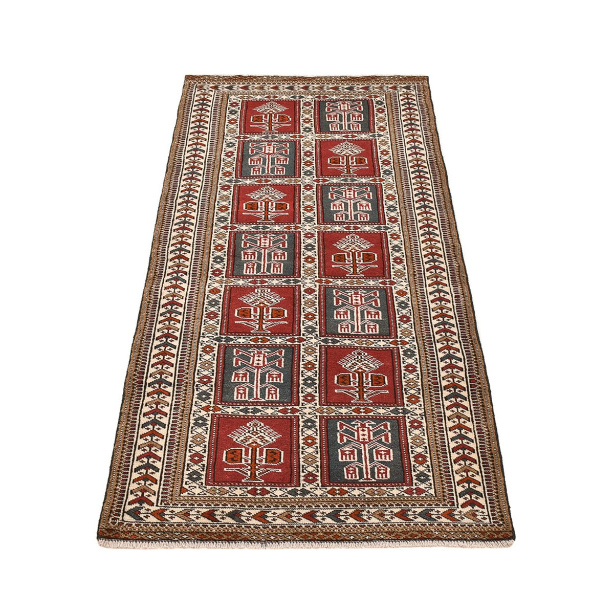 Alfombra de pasillo Alfombra Turkaman - 186 x 76 cm - multicolor
