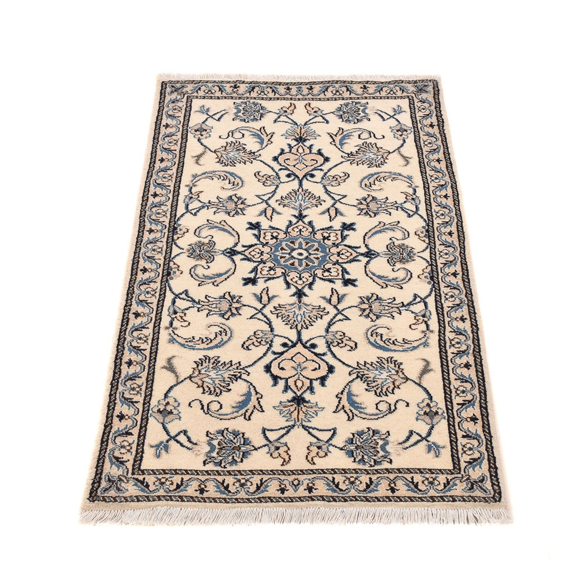 Alfombra persa - Nain - 139 x 69 cm - crema