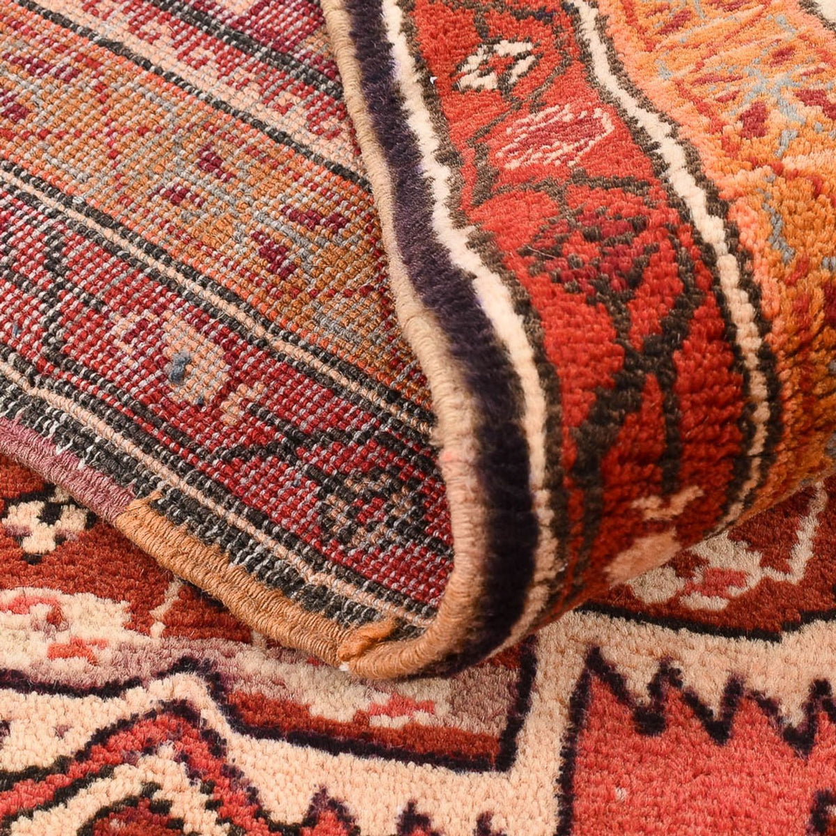 Alfombra de pasillo Alfombra persa - Nómada - 254 x 80 cm - rojo