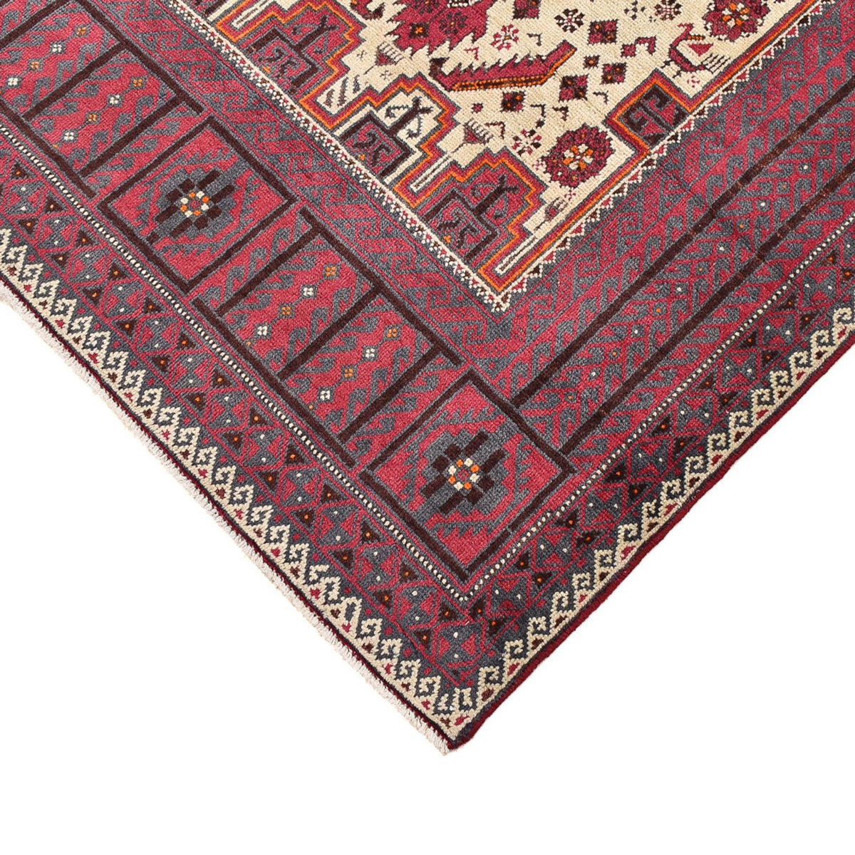 Alfombra de pasillo Alfombra Belutsch - 198 x 102 cm - púrpura