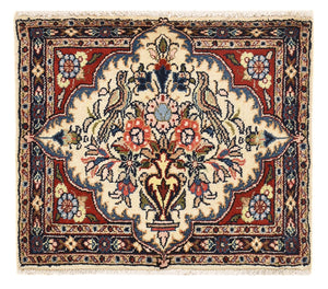 Alfombra persa - Nómada - 61 x 52 cm - multicolor