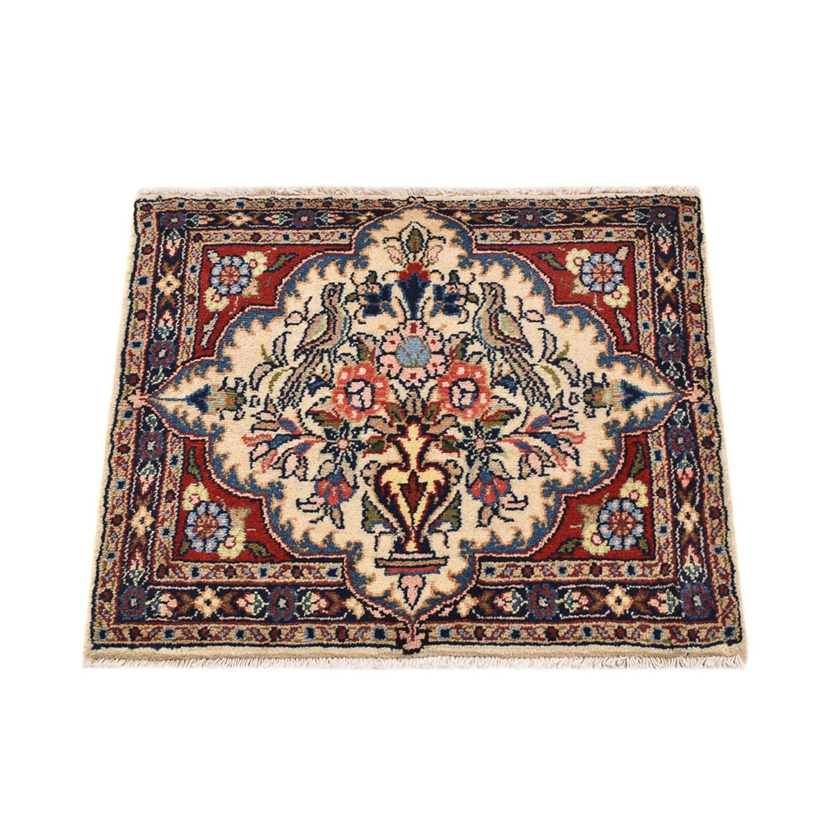 Alfombra persa - Nómada - 61 x 52 cm - multicolor