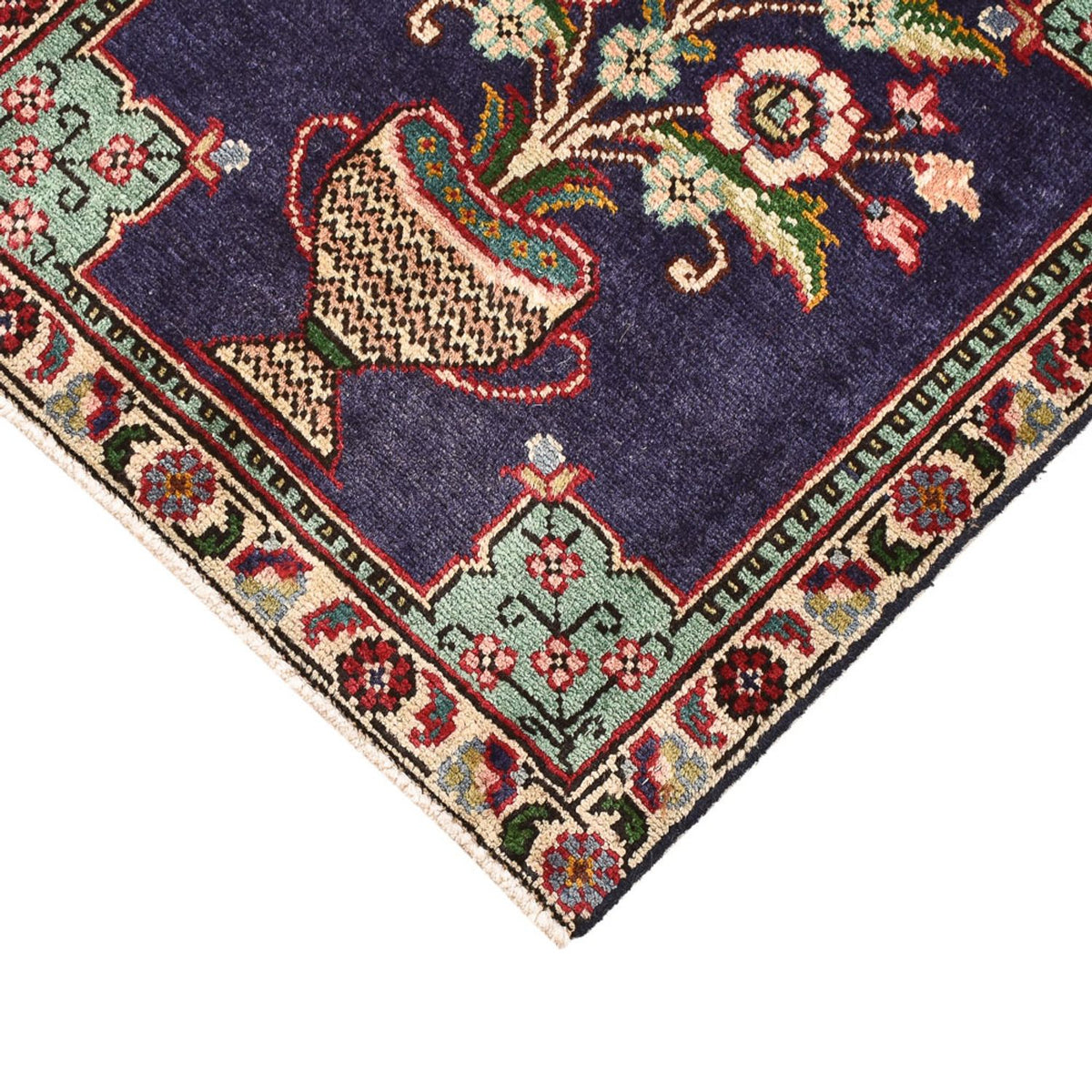 Alfombra persa - Nómada - 60 x 54 cm - multicolor