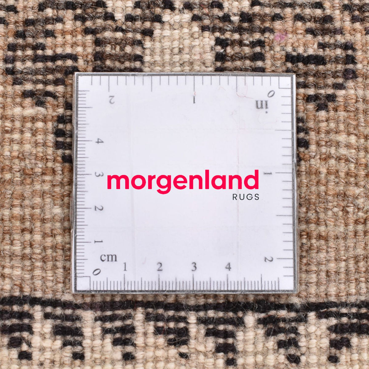 Alfombra persa - Nómada - 56 x 53 cm - beige claro