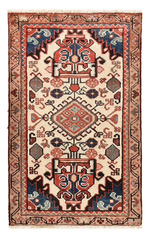 Alfombra persa - Nómada - 90 x 55 cm - multicolor