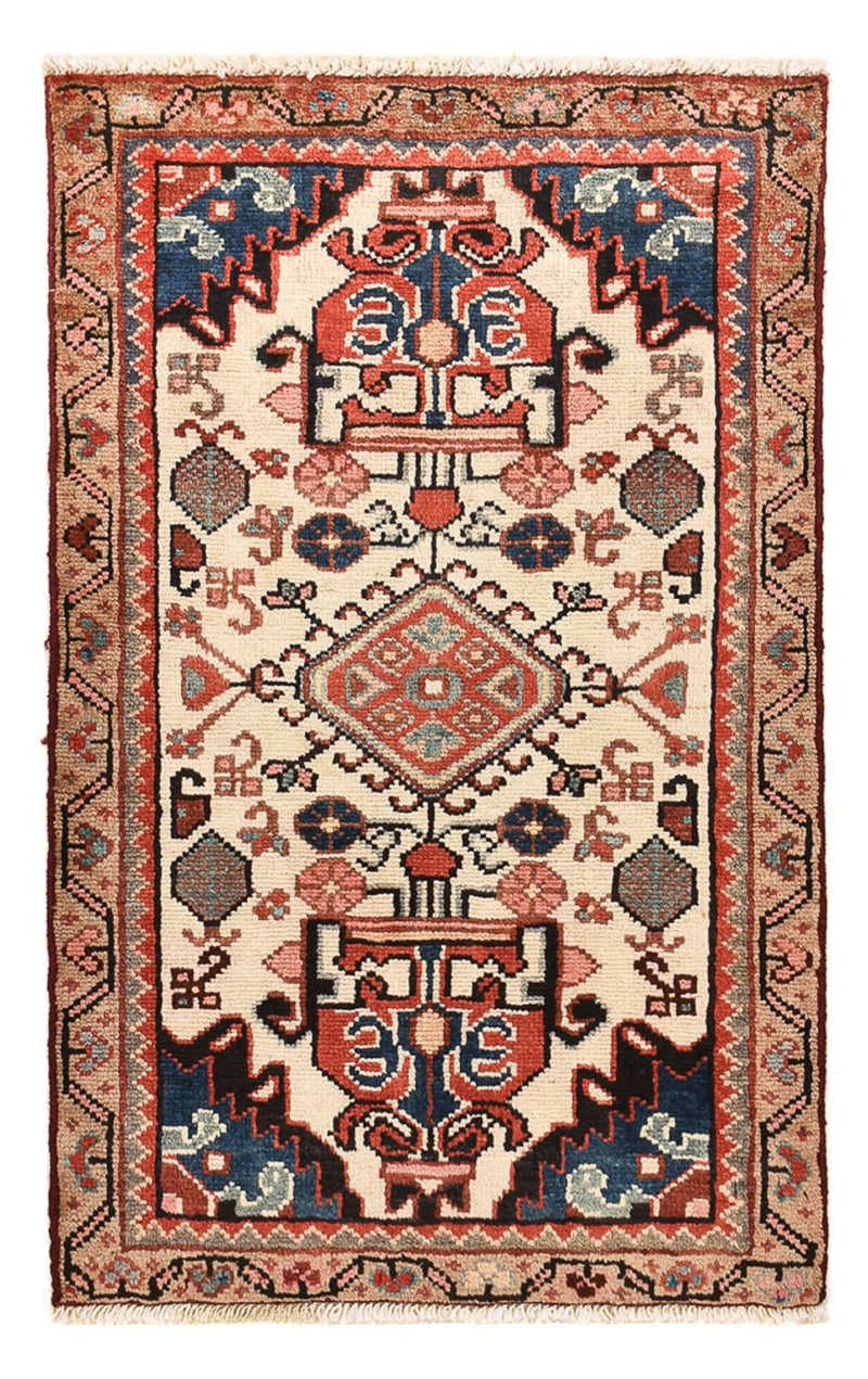Alfombra persa - Nómada - 90 x 55 cm - multicolor