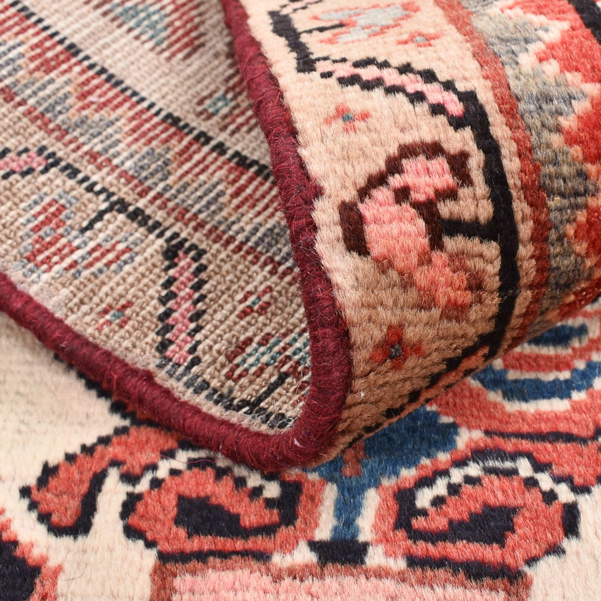 Alfombra persa - Nómada - 90 x 55 cm - multicolor