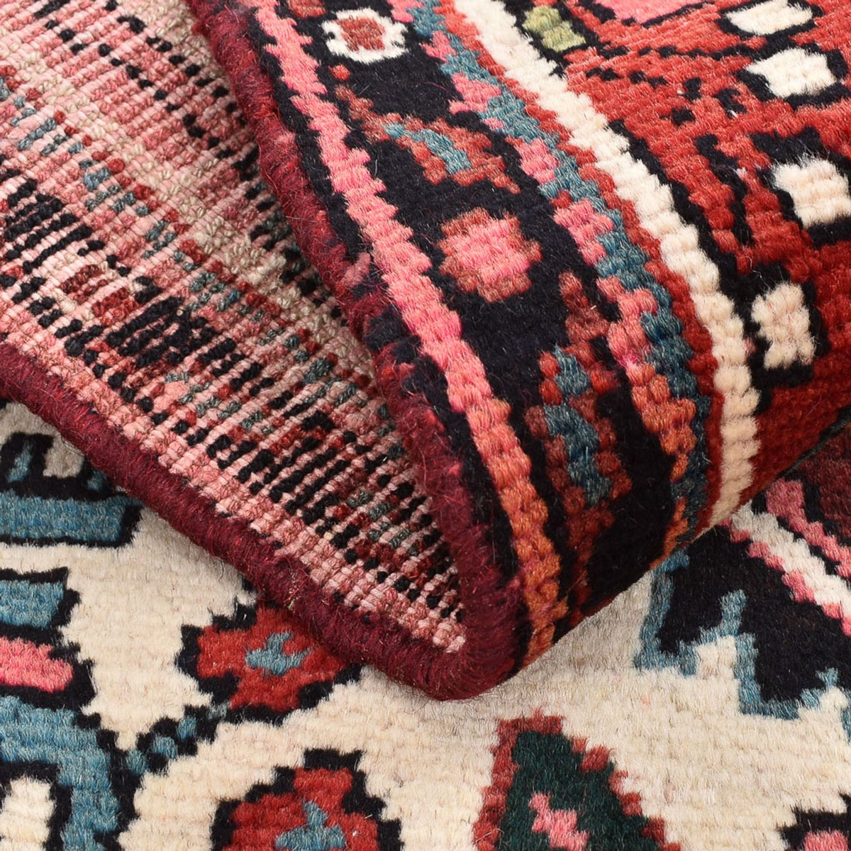 Alfombra persa - Nómada - 96 x 64 cm - multicolor