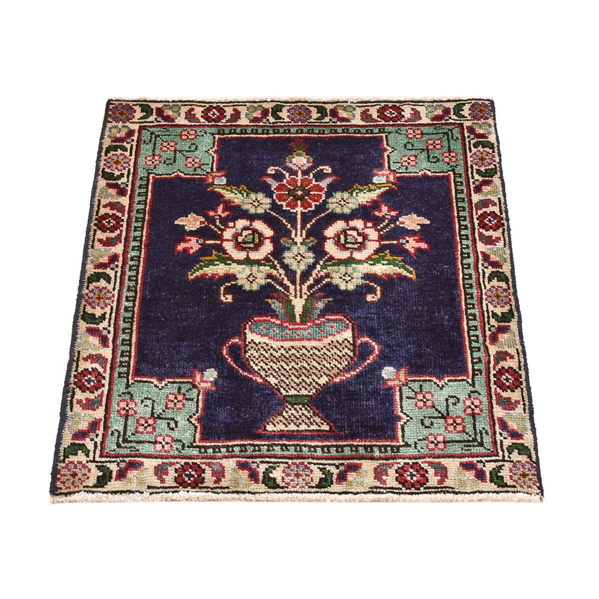 Alfombra persa - Nómada - 63 x 55 cm - multicolor