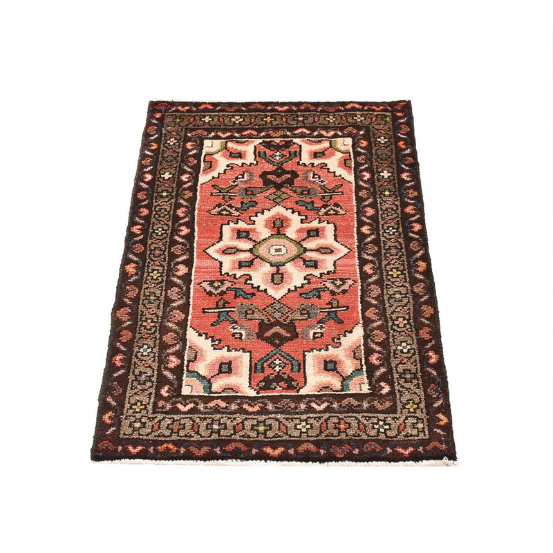 Alfombra persa - Nómada - 87 x 53 cm - rojo claro