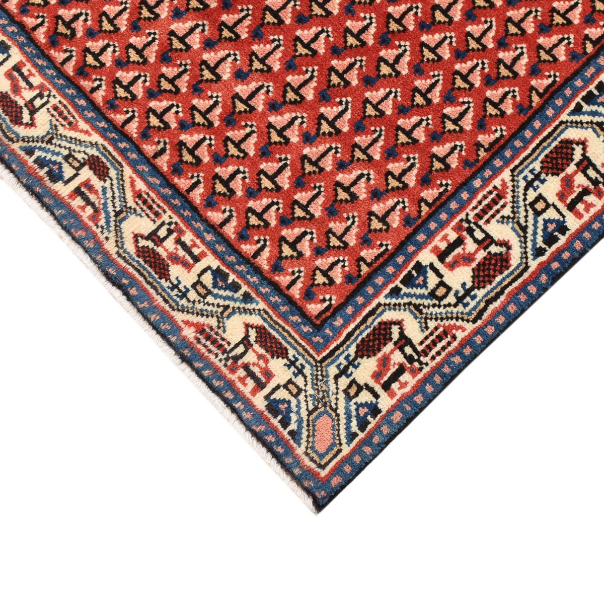 Alfombra persa - Nómada - 70 x 60 cm - rojo