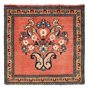 Alfombra persa - Nómada - 50 x 49 cm - rojo