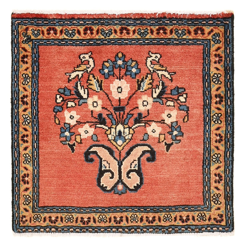 Alfombra persa - Nómada - 50 x 49 cm - rojo