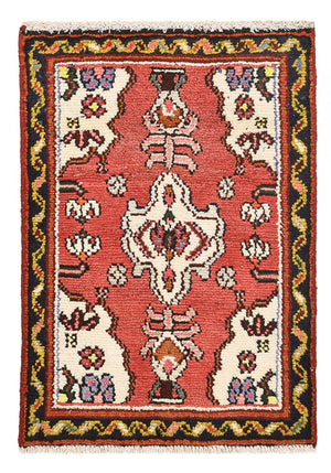 Alfombra persa - Nómada cuadrado  - 65 x 65 cm - rojo