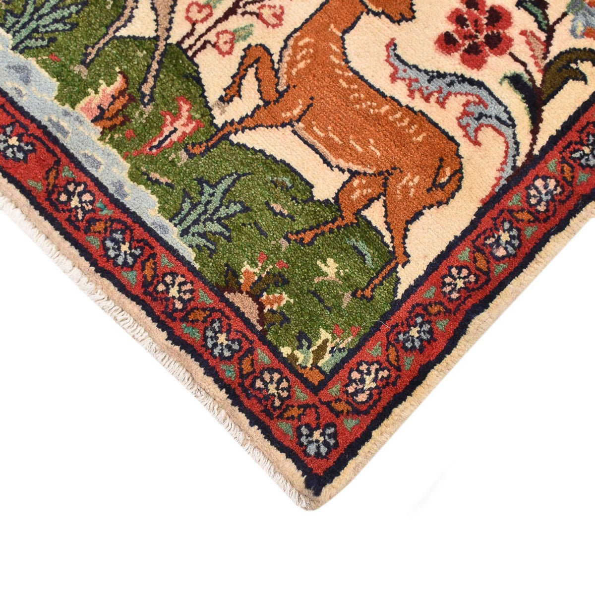 Alfombra persa - Nómada - 62 x 46 cm - multicolor