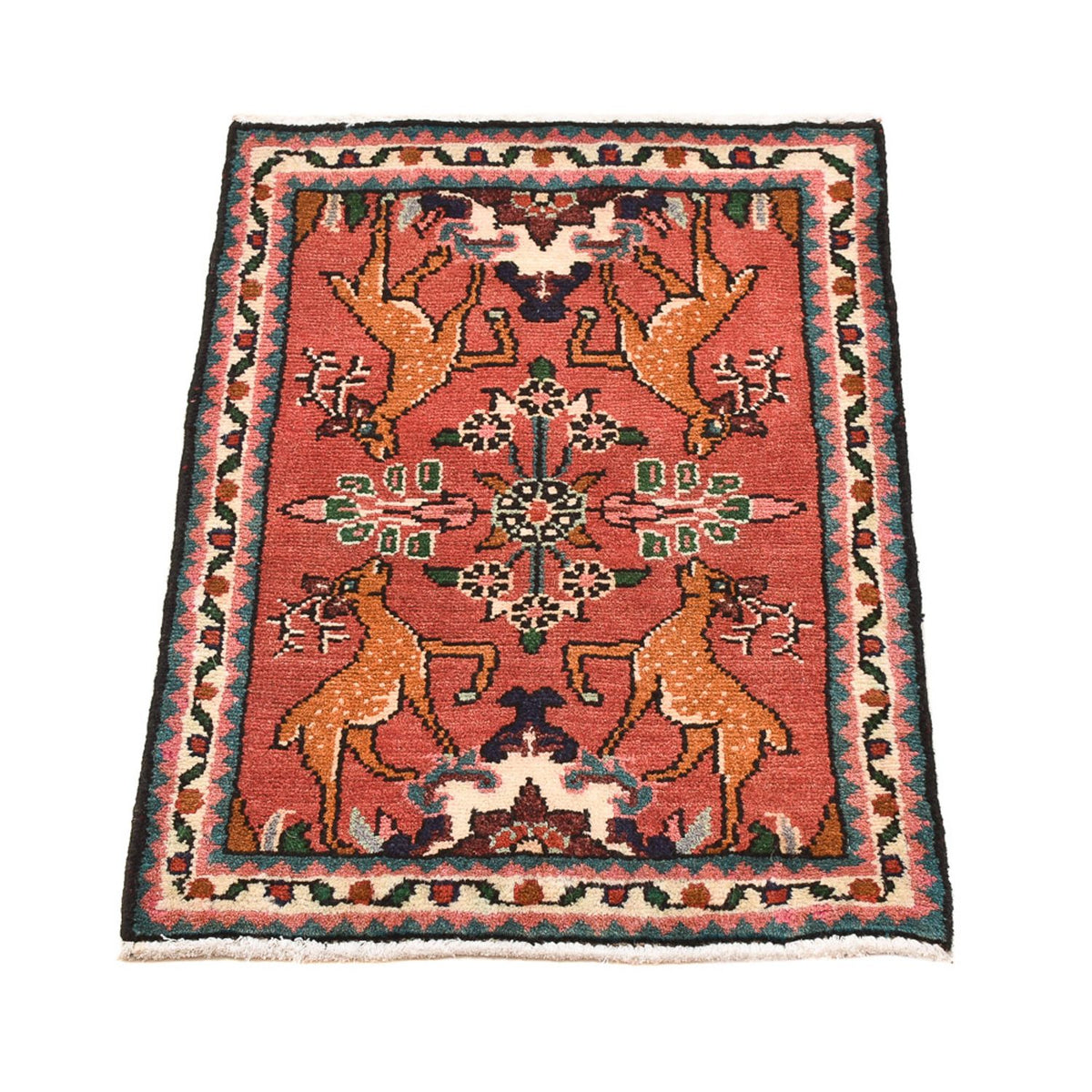 Alfombra persa - Nómada - 71 x 50 cm - rojo