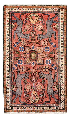 Alfombra persa - Nómada - 105 x 62 cm - rojo claro