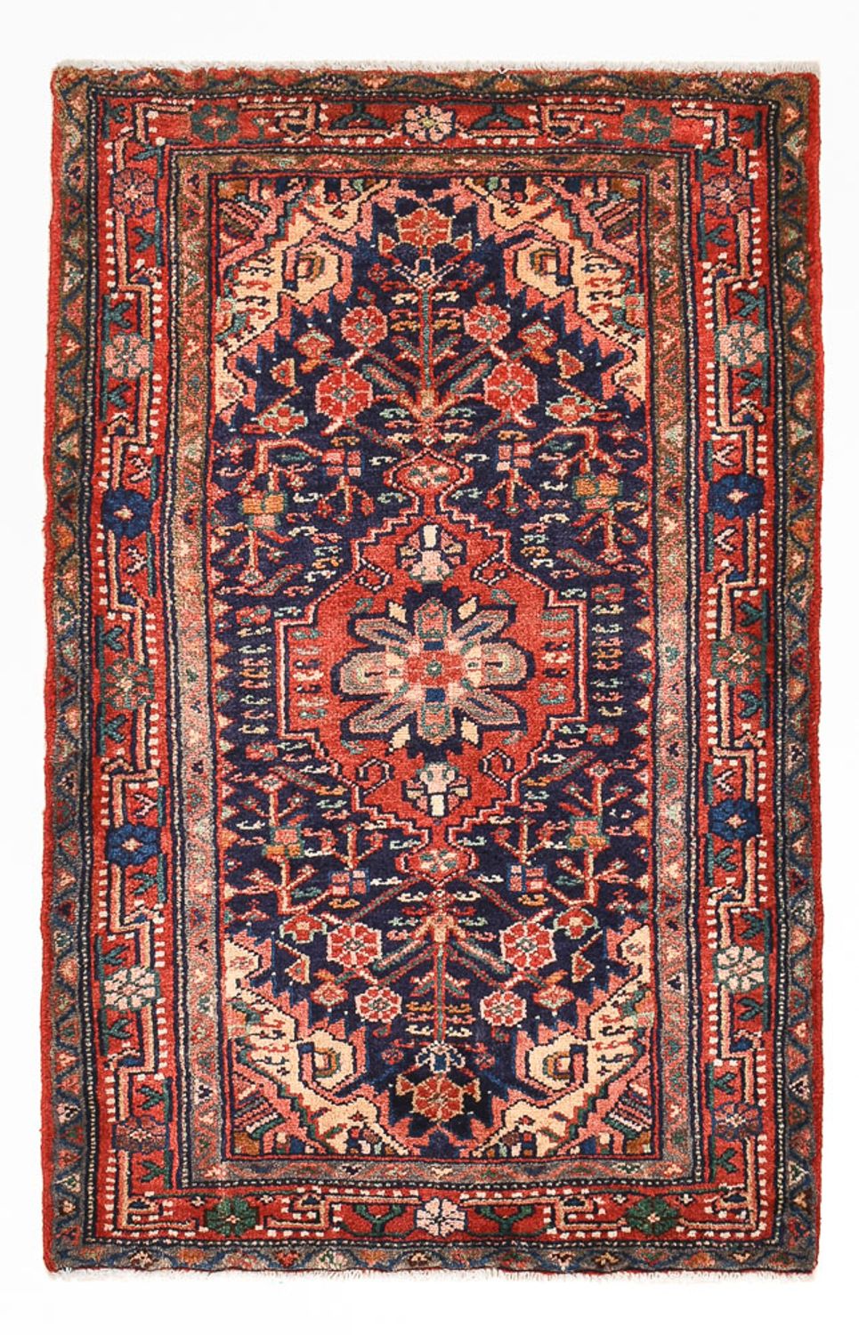 Alfombra persa - Nómada - 100 x 66 cm - rosa