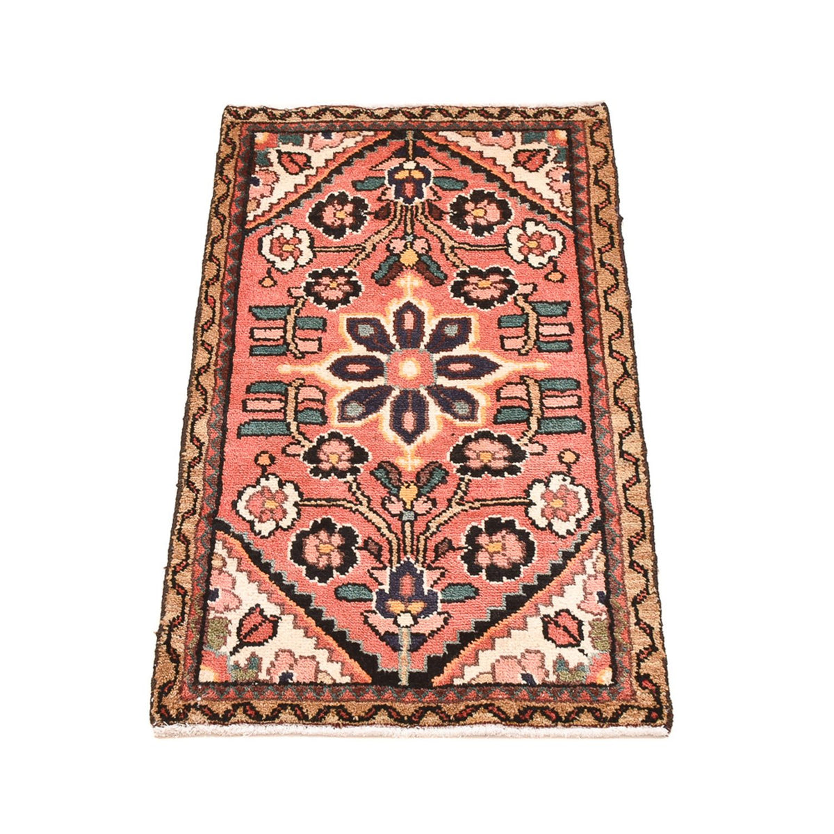 Alfombra persa - Nómada - 100 x 54 cm - rojo claro