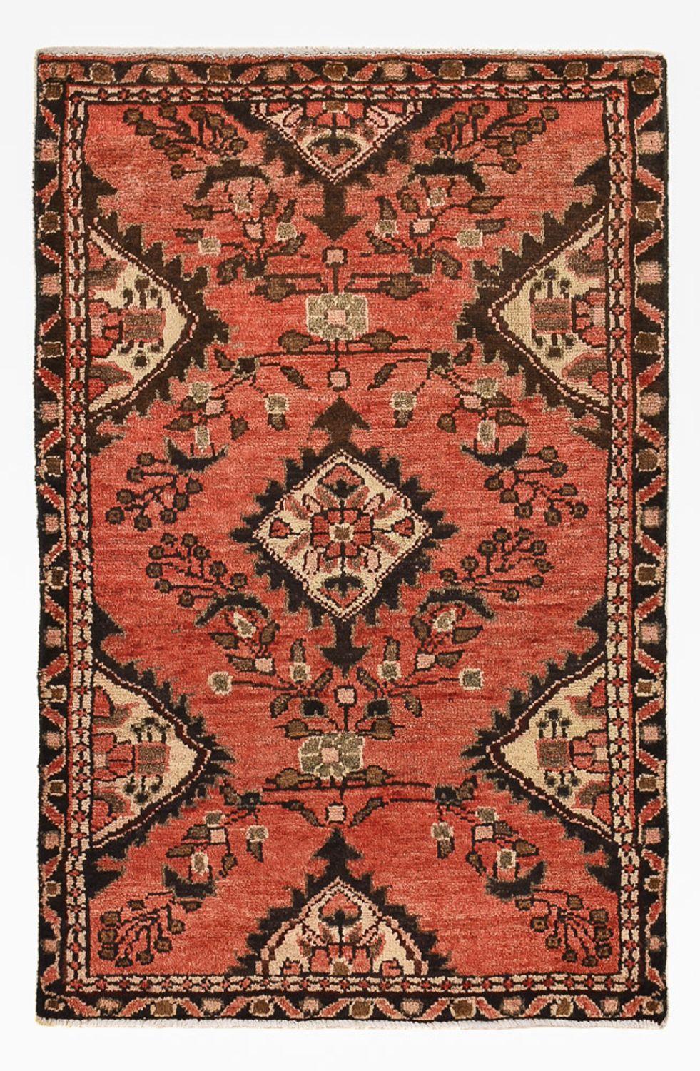 Alfombra persa - Nómada - 95 x 62 cm - rojo