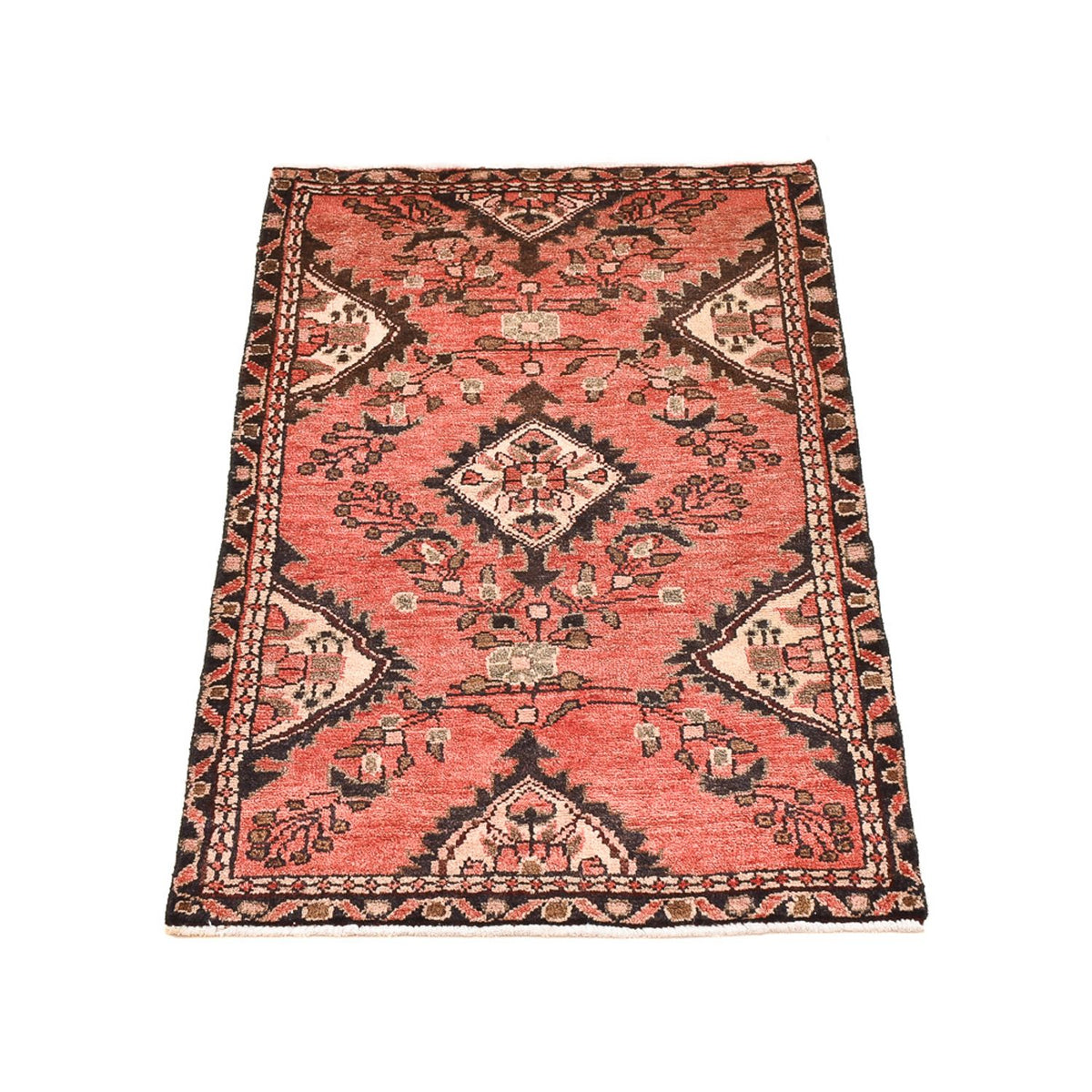 Alfombra persa - Nómada - 95 x 62 cm - rojo