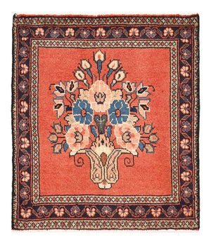 Alfombra persa - Nómada - 55 x 49 cm - rojo