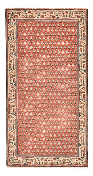 Alfombra persa - Mir - 121 x 62 cm - óxido