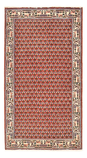 Alfombra persa - Mir - 124 x 67 cm - óxido
