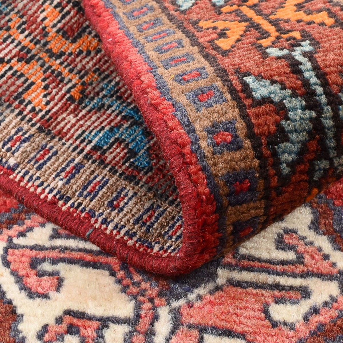 Alfombra persa - Bidjar - 113 x 64 cm - rojo