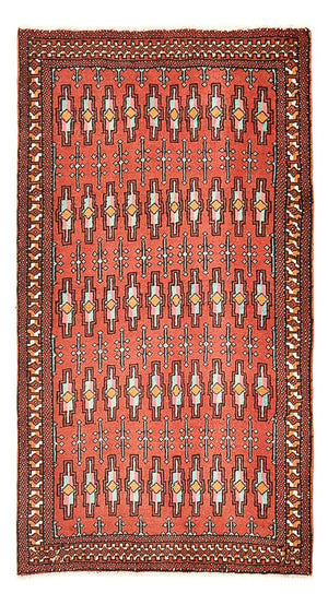 Alfombra Turkaman - 129 x 71 cm - rojo