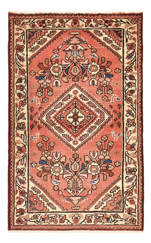Alfombra persa - Nómada - 121 x 76 cm - rojo claro