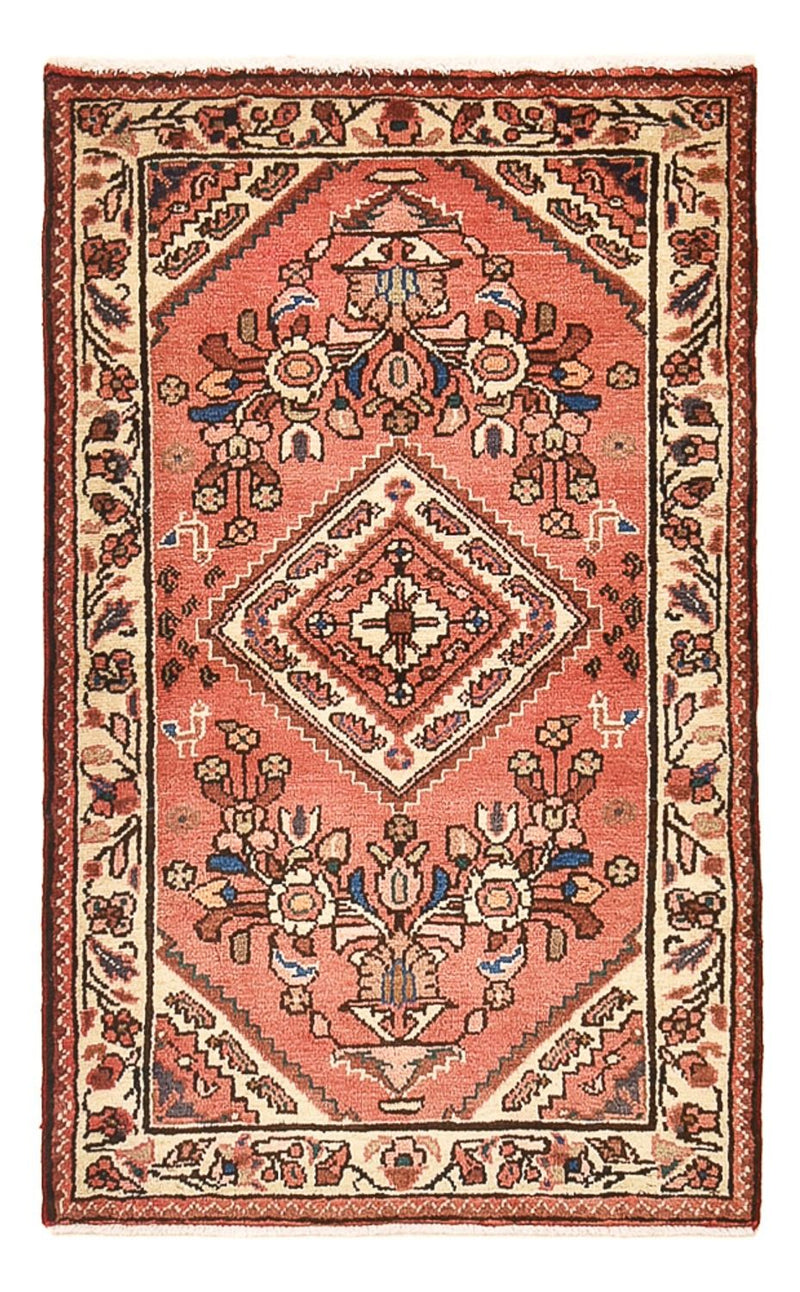 Alfombra persa - Nómada - 121 x 76 cm - rojo claro