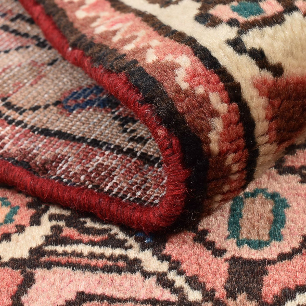 Alfombra persa - Nómada - 121 x 76 cm - rojo claro