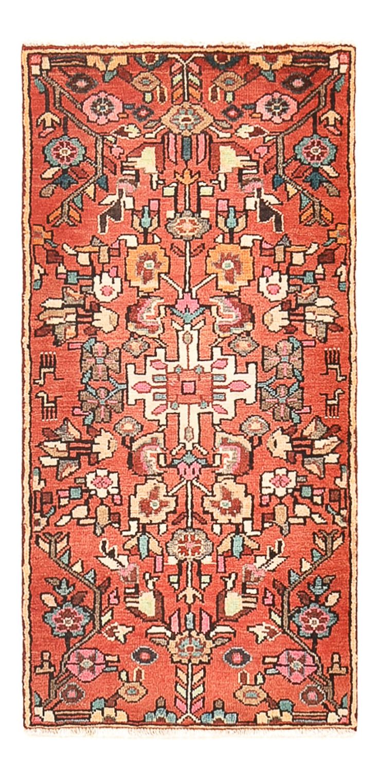 Alfombra de pasillo Alfombra persa - Nómada - 115 x 55 cm - rojo claro