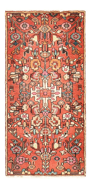 Alfombra de pasillo Alfombra persa - Nómada - 115 x 55 cm - rojo claro